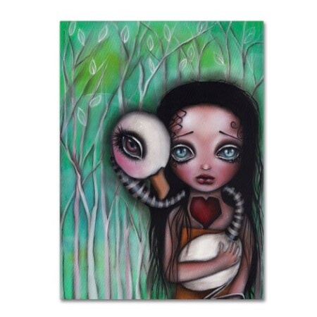 Trademark Fine Art Abril Andrade 'Never Alone' Canvas Art, 18x24 ALI2048-C1824GG